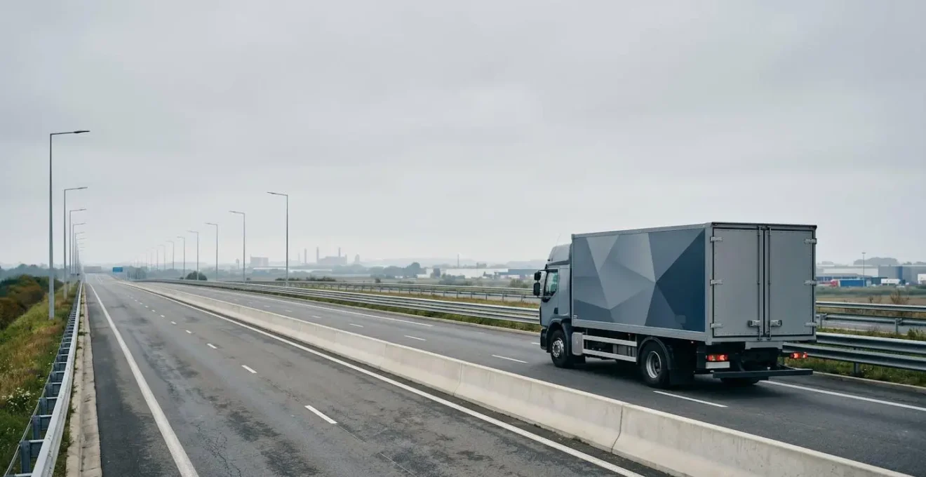 Camion de transport sécurisé pour marchandises de valeur sur route française